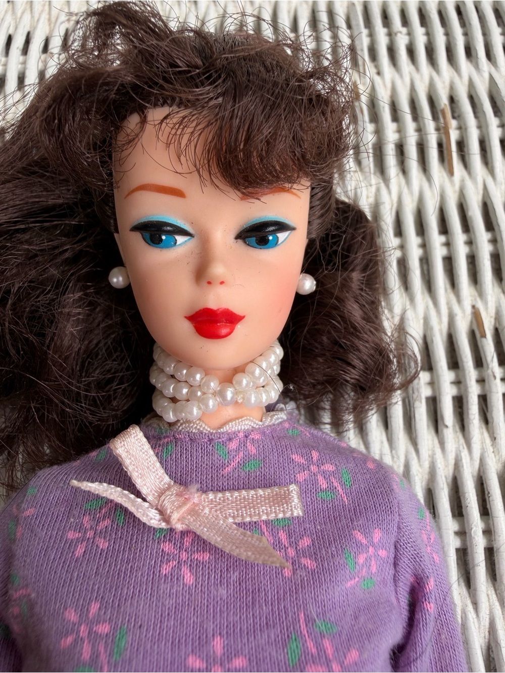 Barbie Doll with Purple Outfit and Pink Trim